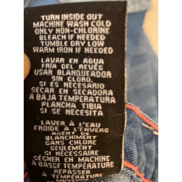 2 pairs Shorts Boho Style Embroidered & Two-Tone Denim Womens Size 9 - Picture 7 of 16